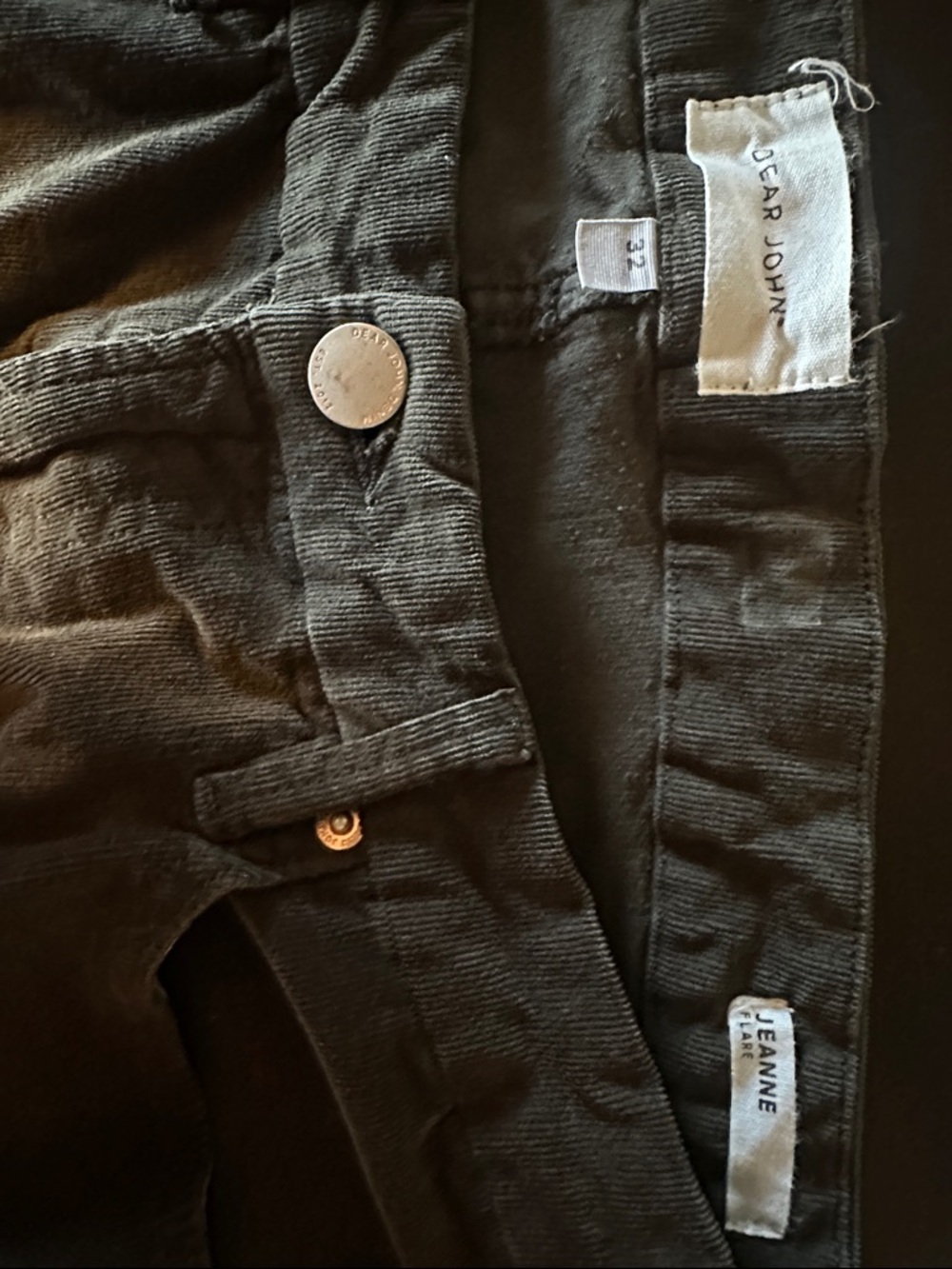 Dear John Dark Green Jeanne Flare